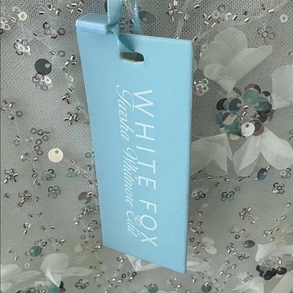White Fox bridal white embellished mini dress xs - Picture 8 of 9